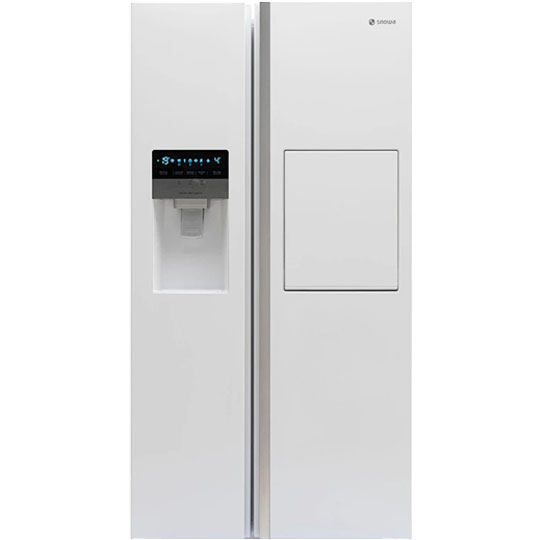 یخچال فریزر ساید بای ساید اسنوا هوشمند هایپر 27 فوت مدل S2DI-S110-W سفید قسطی